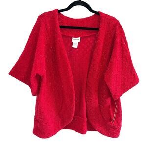 NWT Bon Worth Glittery Formal Open Shrug Size M